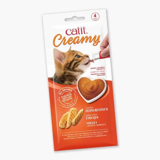 Friandises à lécher pour chat, paquet de 4 - Catit Creamy - Poulet
