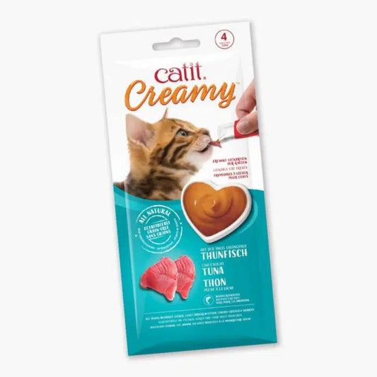 Friandises à lécher pour chat, paquet de 4 - Catit Creamy - Thon