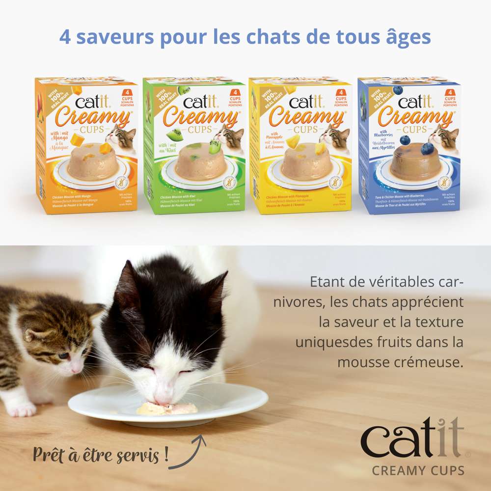 Mousse pour chat - Catit Creamy Cups