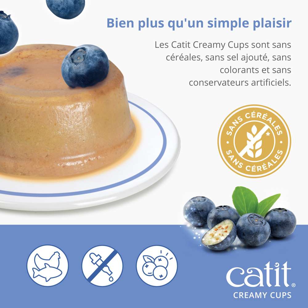 Mousse pour chat - Catit Creamy Cups