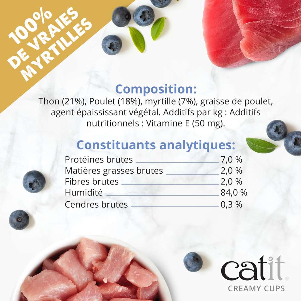Mousse pour chat - Catit Creamy Cups