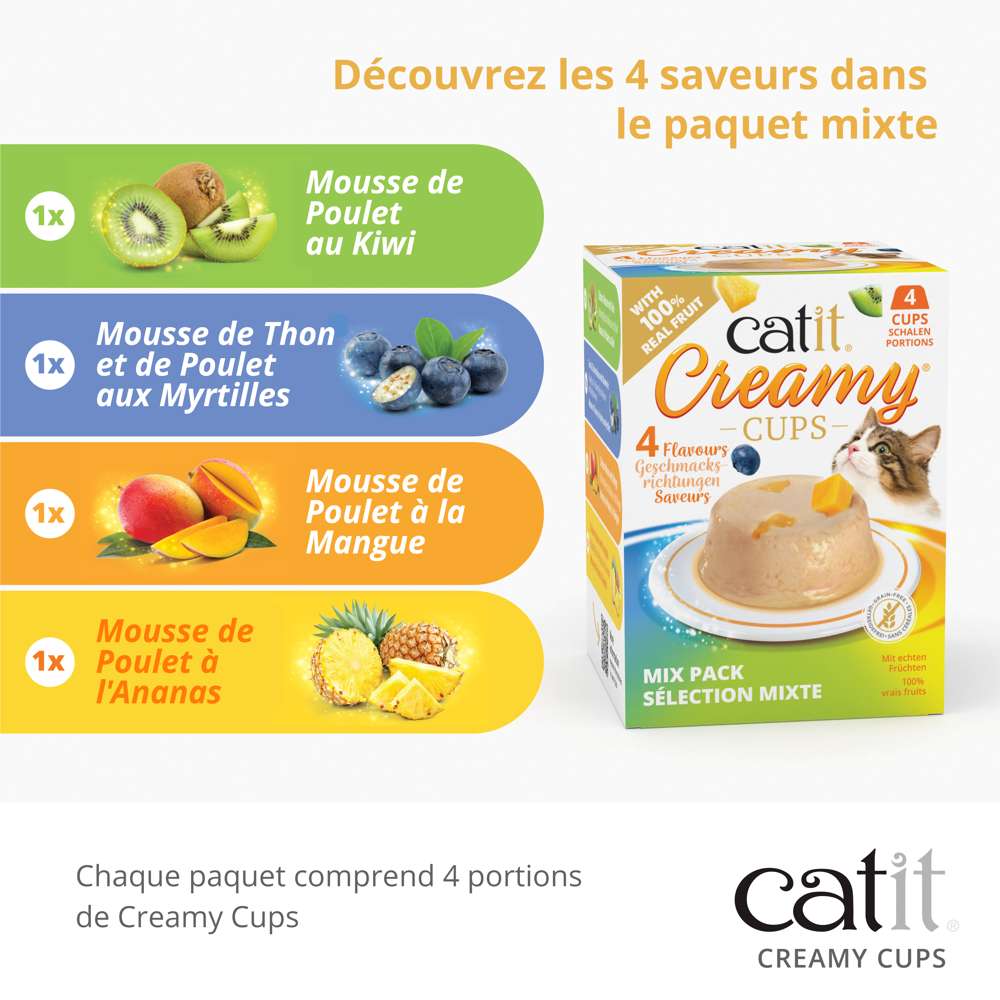 Mousse pour chat - Catit Creamy Cups