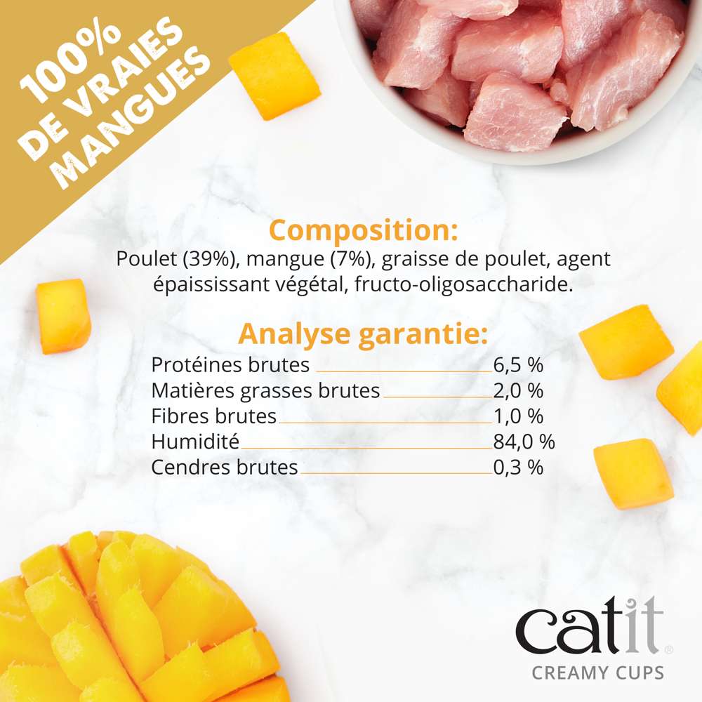 Mousse pour chat - Catit Creamy Cups