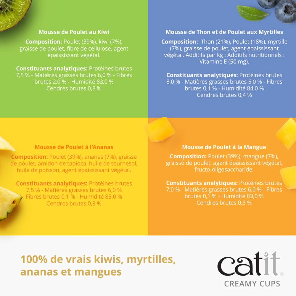 Mousse pour chat - Catit Creamy Cups