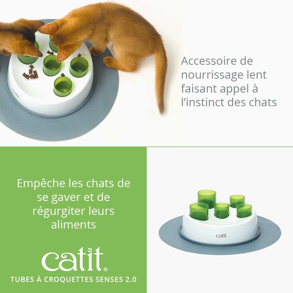 Tubes à croquettes pour chat - Catit Senses