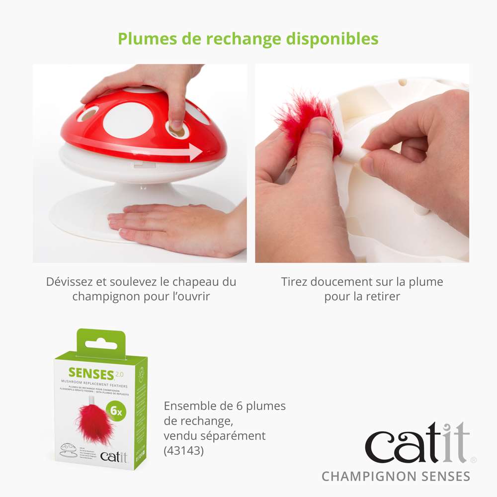 Jouet Champignon interactif pour chat - Catit Senses