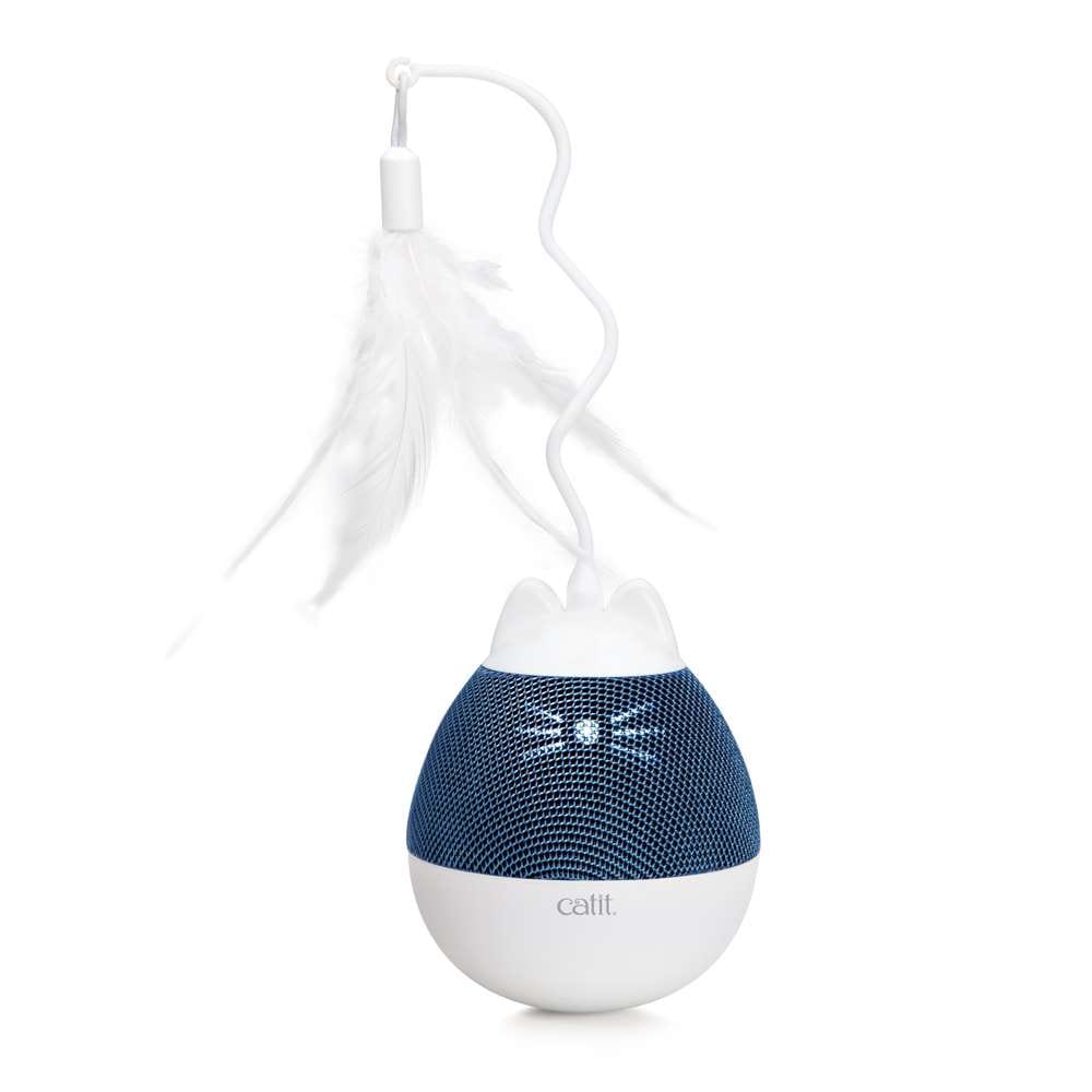 Catit PIXI Spinner bleu, jouet interactif pour stimuler les chats.