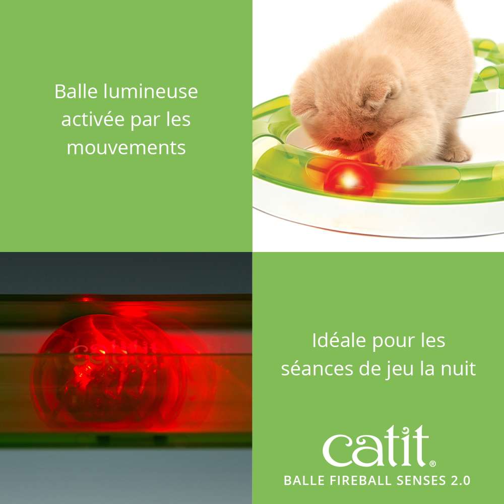 Jouet balle lumineuse pour chat Fireball - Catit Senses