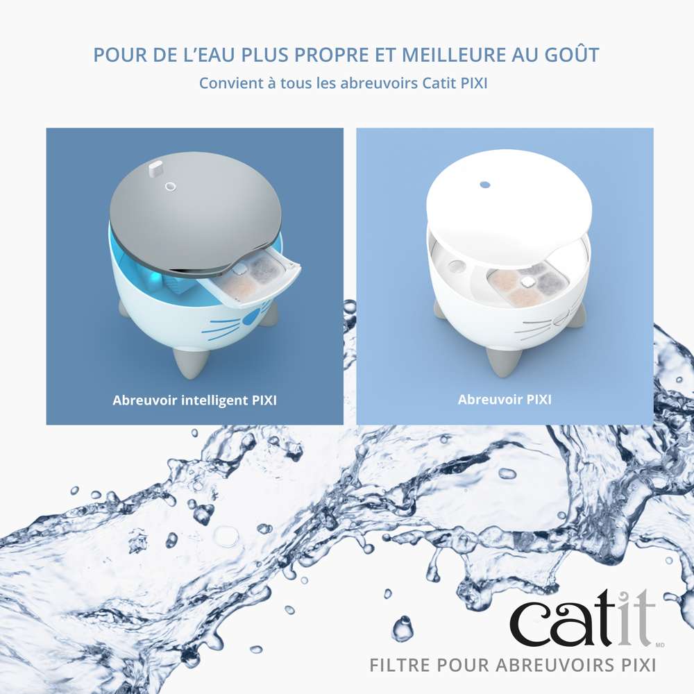 Filtre pour fontaine à eau pour chat - Catit PIXI
