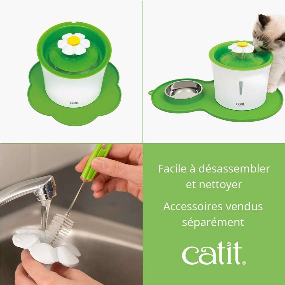 Fontaine à eau pour chat avec Fleur - Catit
