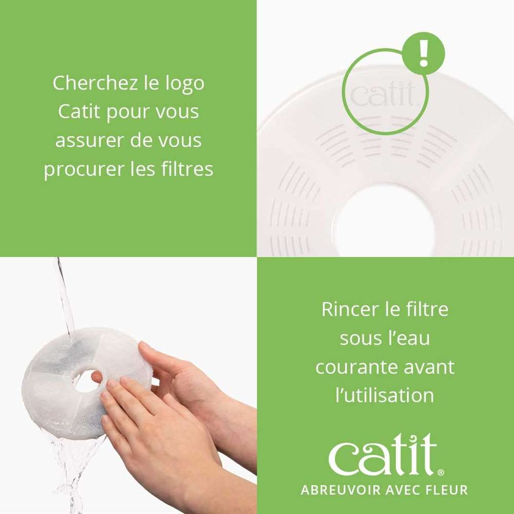 Fontaine à eau pour chat avec Fleur - Catit