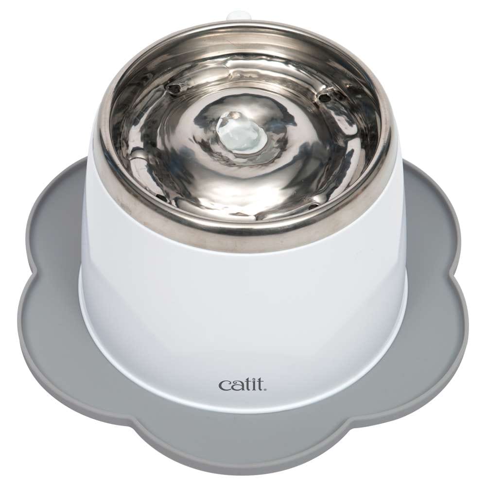 Tapis de protection fleur pour fontaine ou gamelle - En silicone - Catit