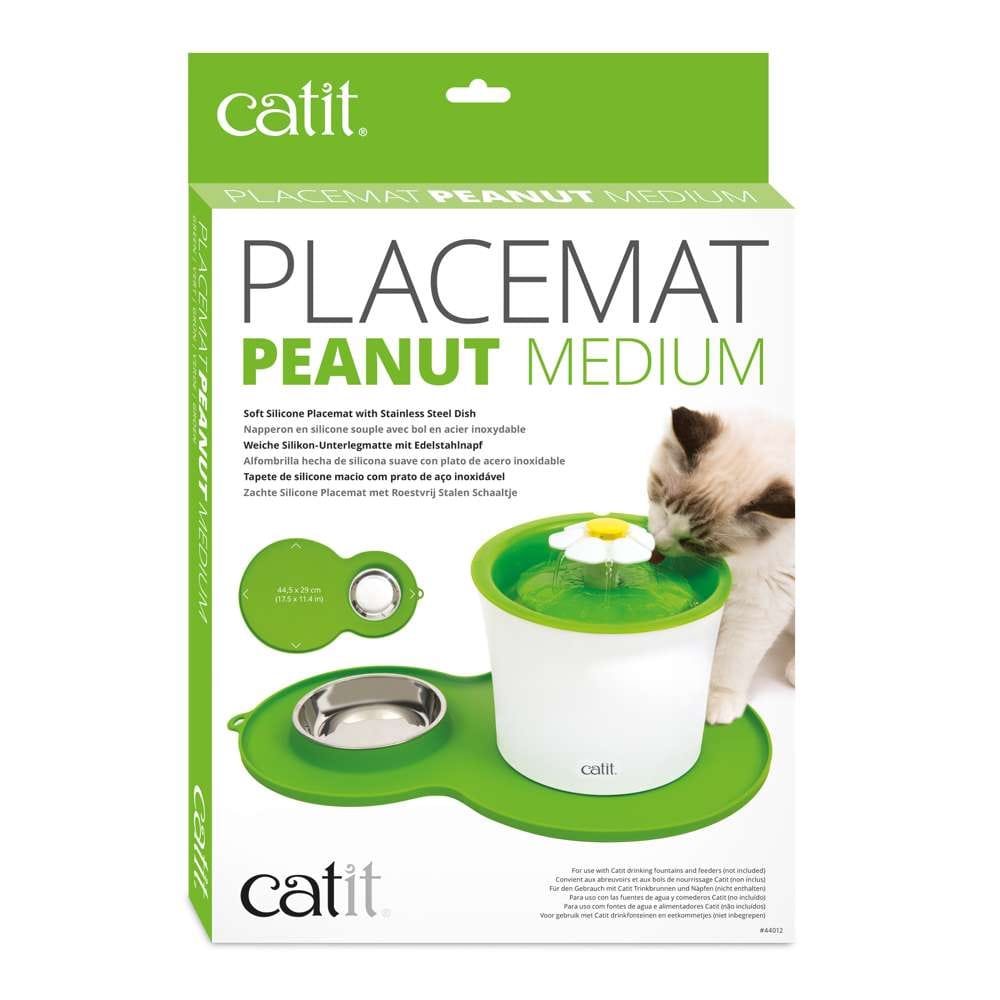 Tapis de protection pour fontaine - En silicone - Avec gamelle incluse - Catit
