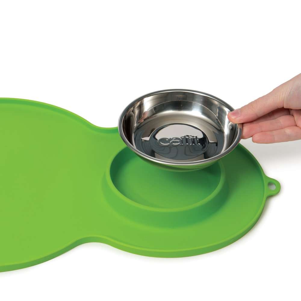 Tapis de protection pour fontaine - En silicone - Avec gamelle incluse - Catit