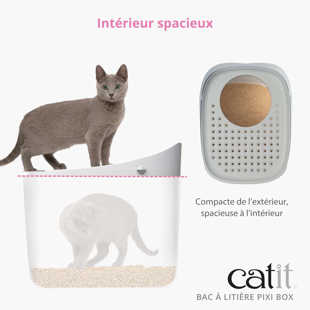 Bac à litière pour chat avec entrée par le haut - Catit Pixi