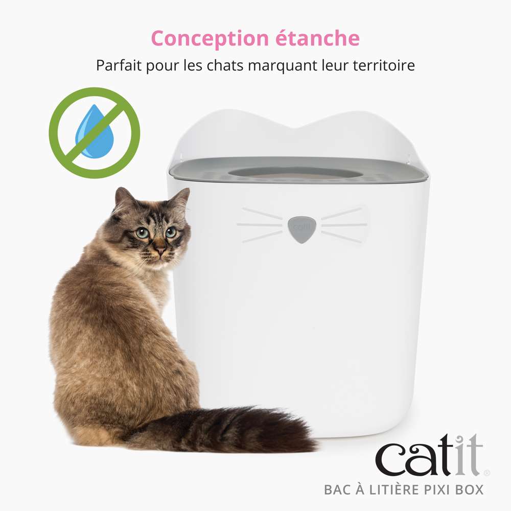 Bac à litière pour chat avec entrée par le haut - Catit Pixi