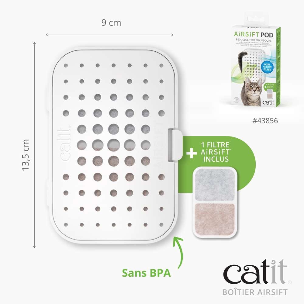 Boîtier pour filtres - Pour bac à litière - Catit Airsift