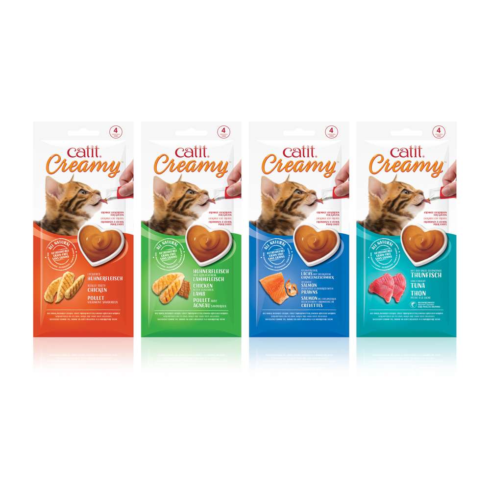 Friandises à lécher pour chat - Paquet de 4 - Catit Creamy