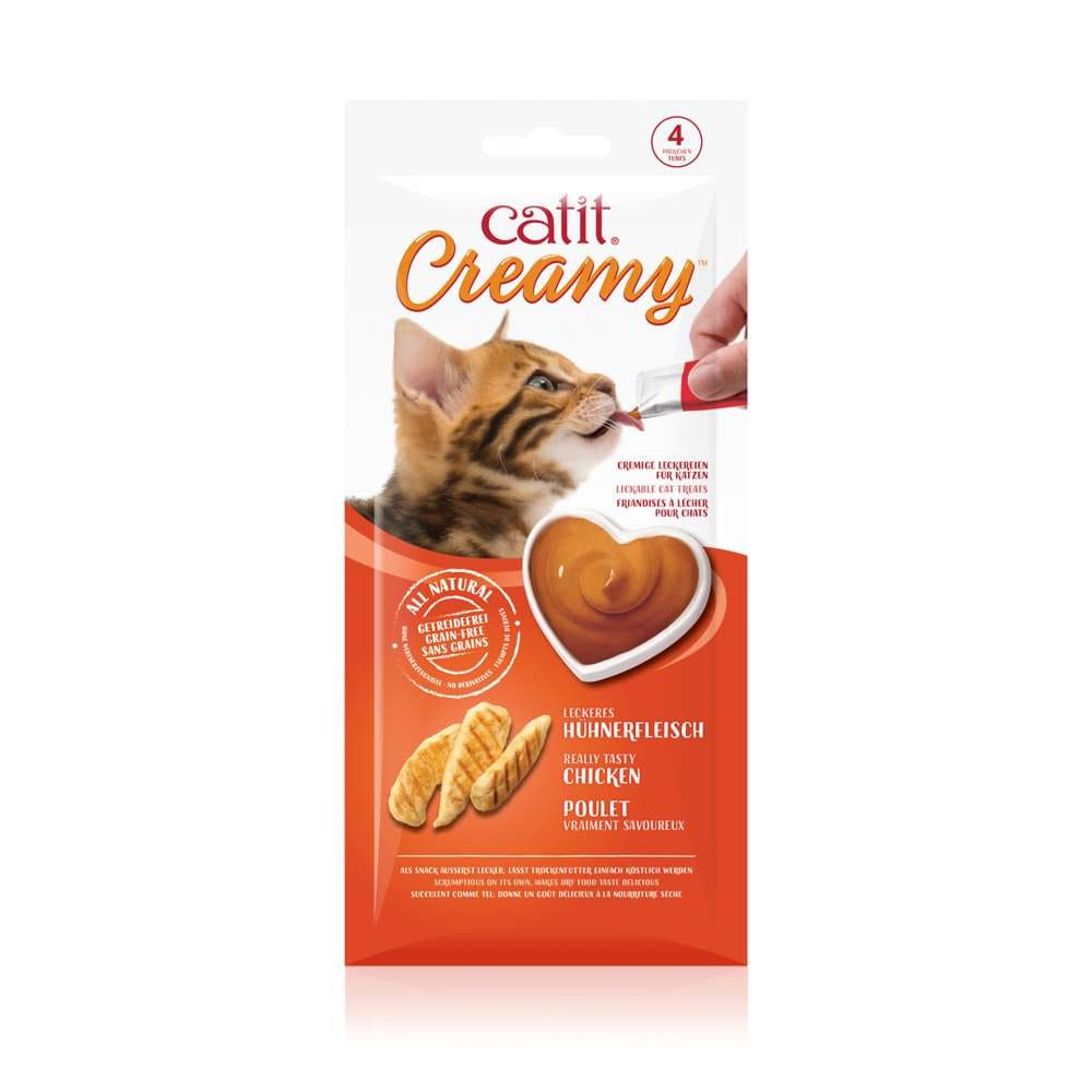 Friandises à lécher pour chat - Paquet de 4 - Catit Creamy