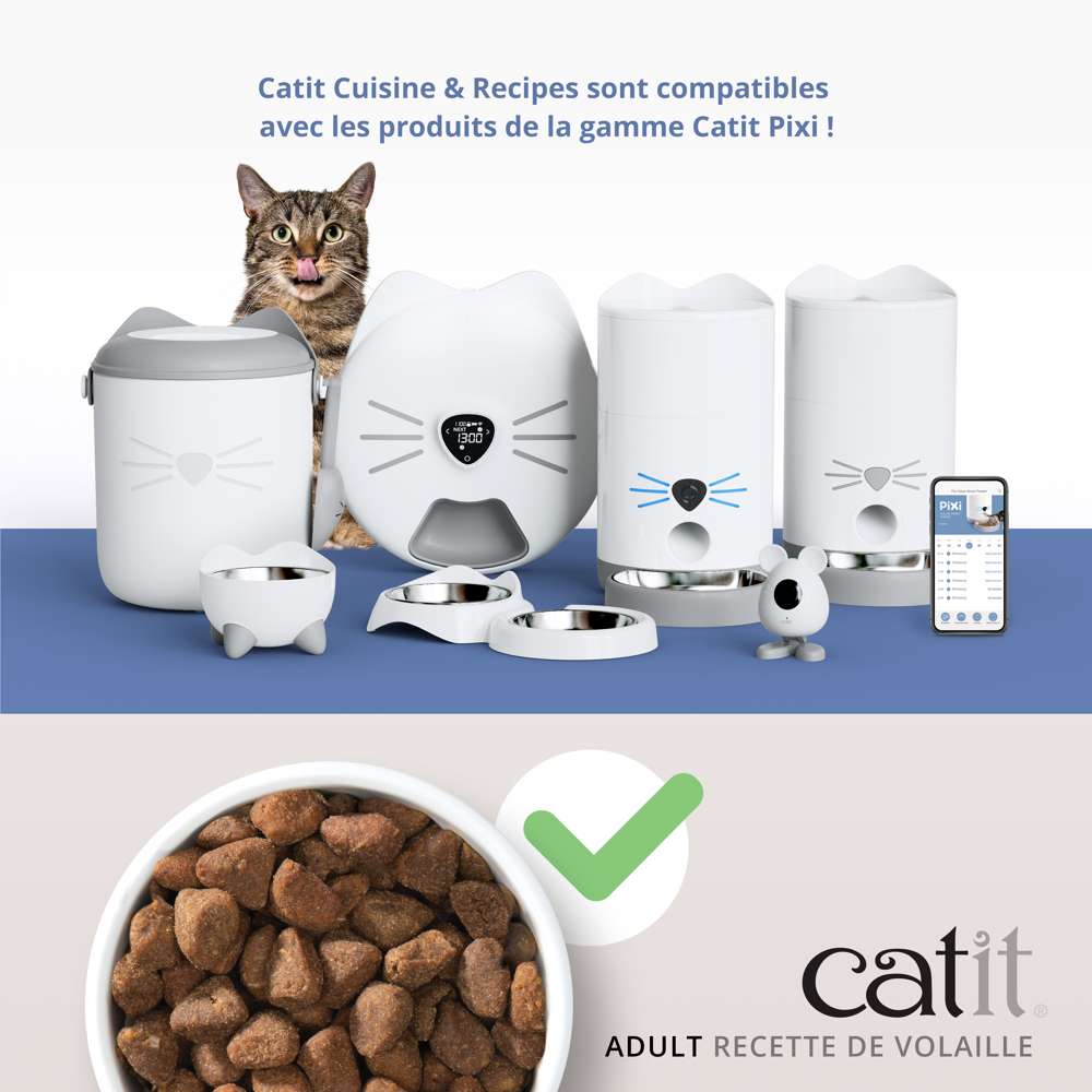 Croquettes pour chat adulte Volaille - Catit Recipes