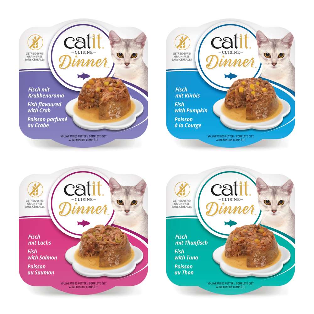 Terrine de poisson pour chat - 75g - Catit Cuisine Dinner