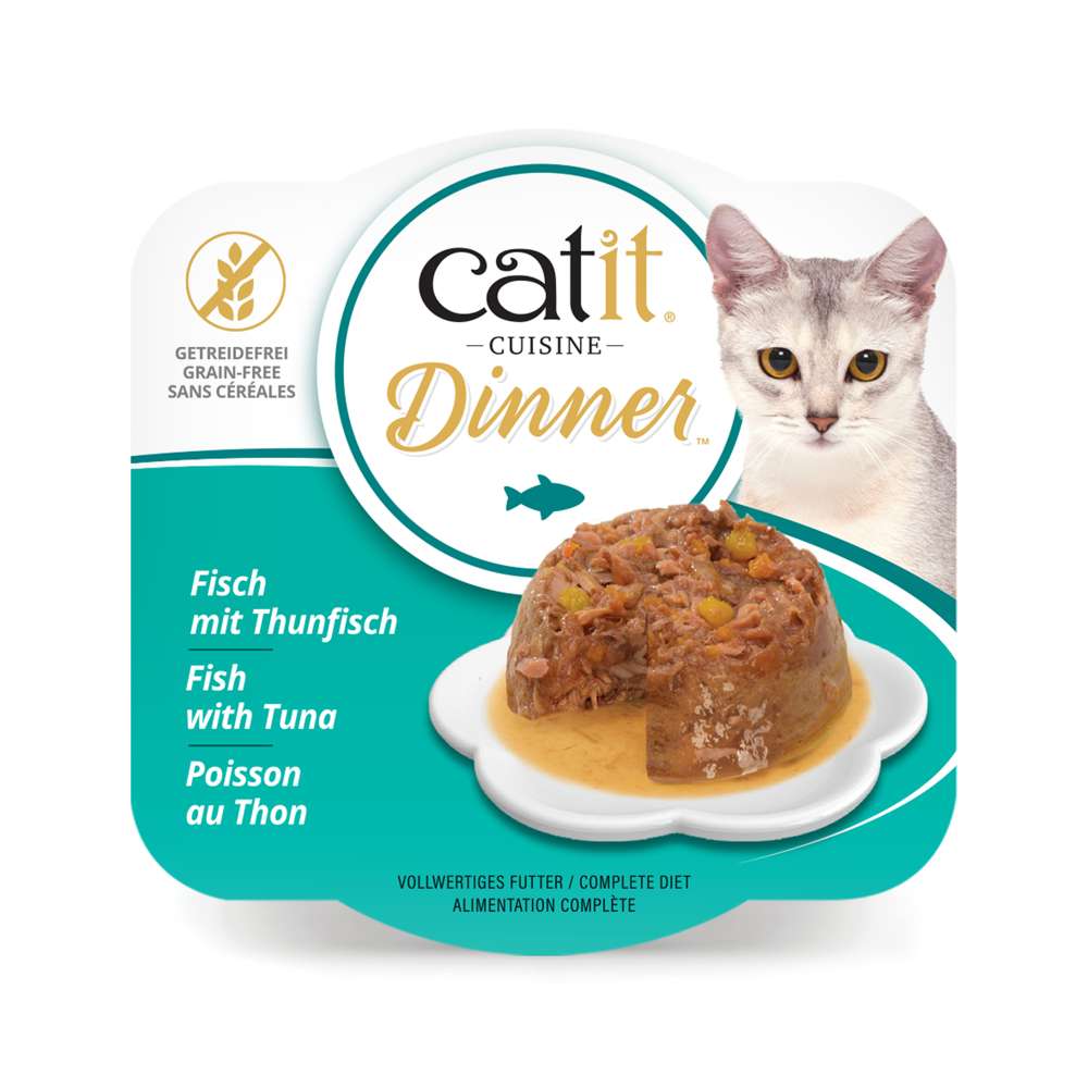 Terrine de poisson pour chat - 75g - Catit Cuisine Dinner