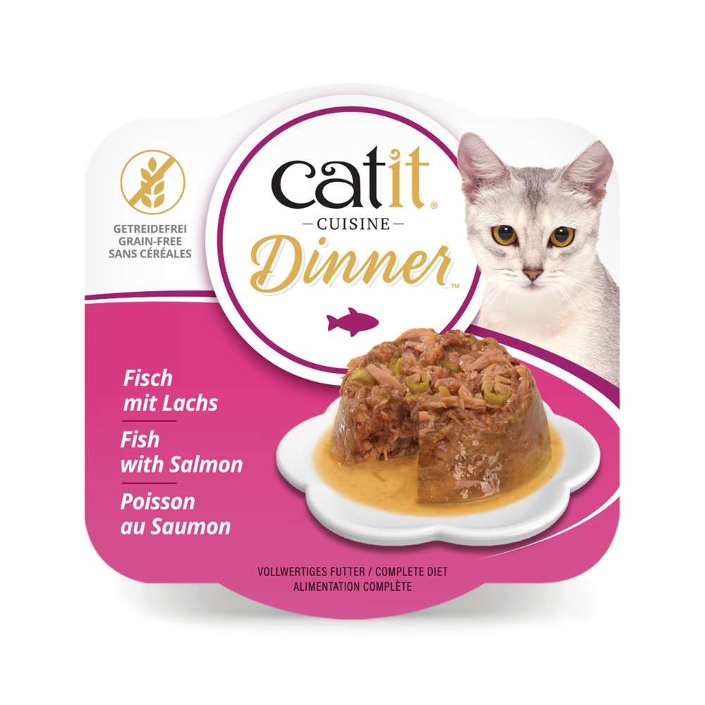 Terrine de poisson pour chat - 75g - Catit Cuisine Dinner