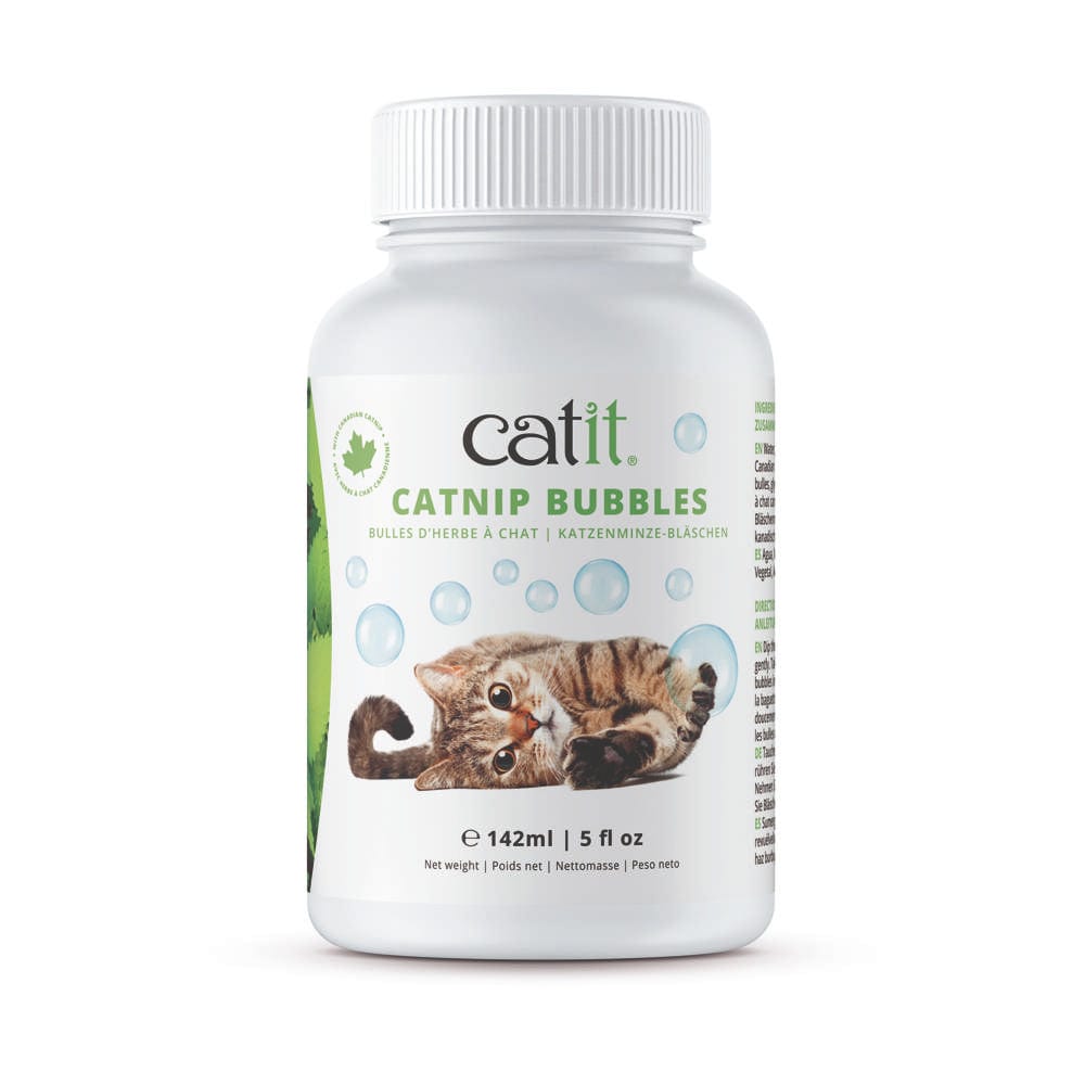 Emballage des bulles d’herbe à chat Catit, stimulant pour les chats.