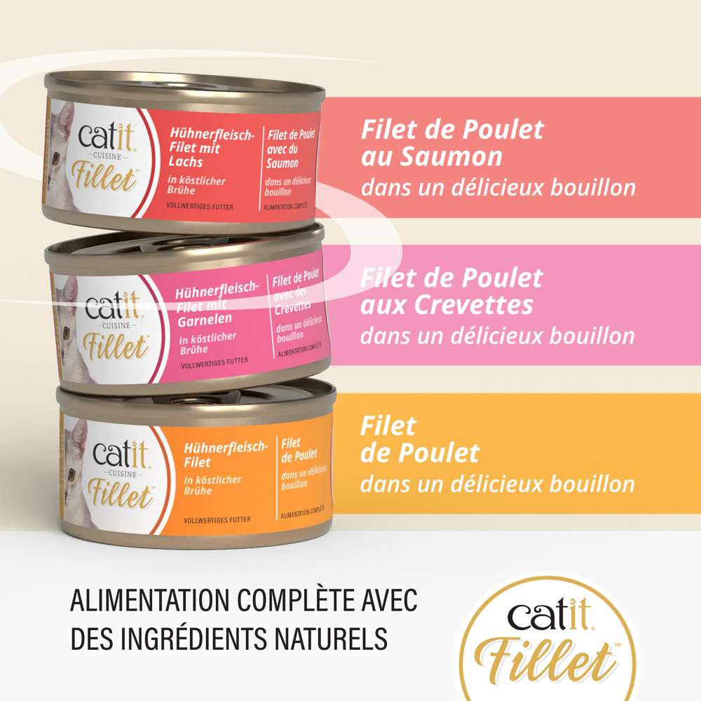 Multipack Filets pour chat - 12 x 75g - Catit Cuisine