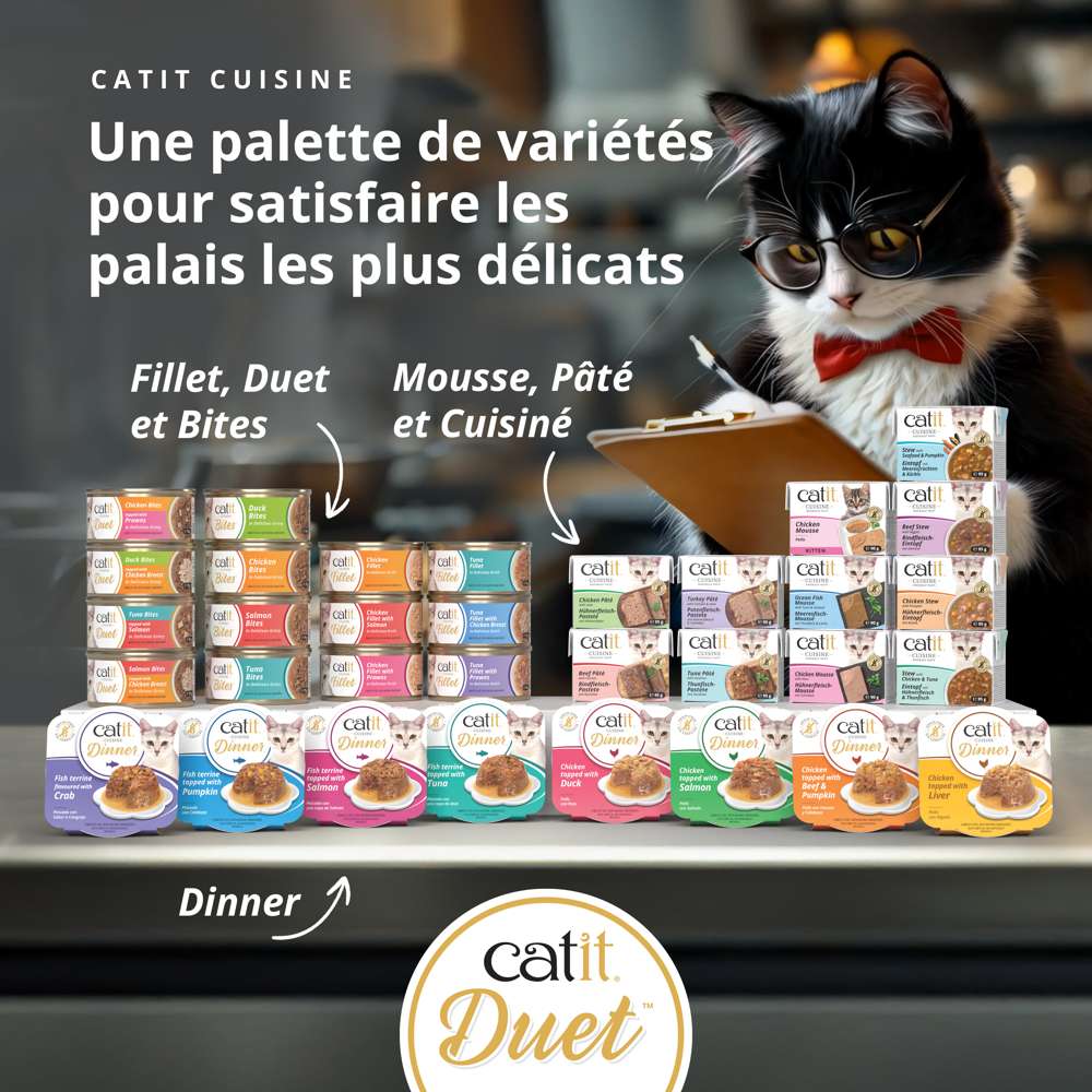 Filet de thon pour chat - 75g - Catit Cuisine