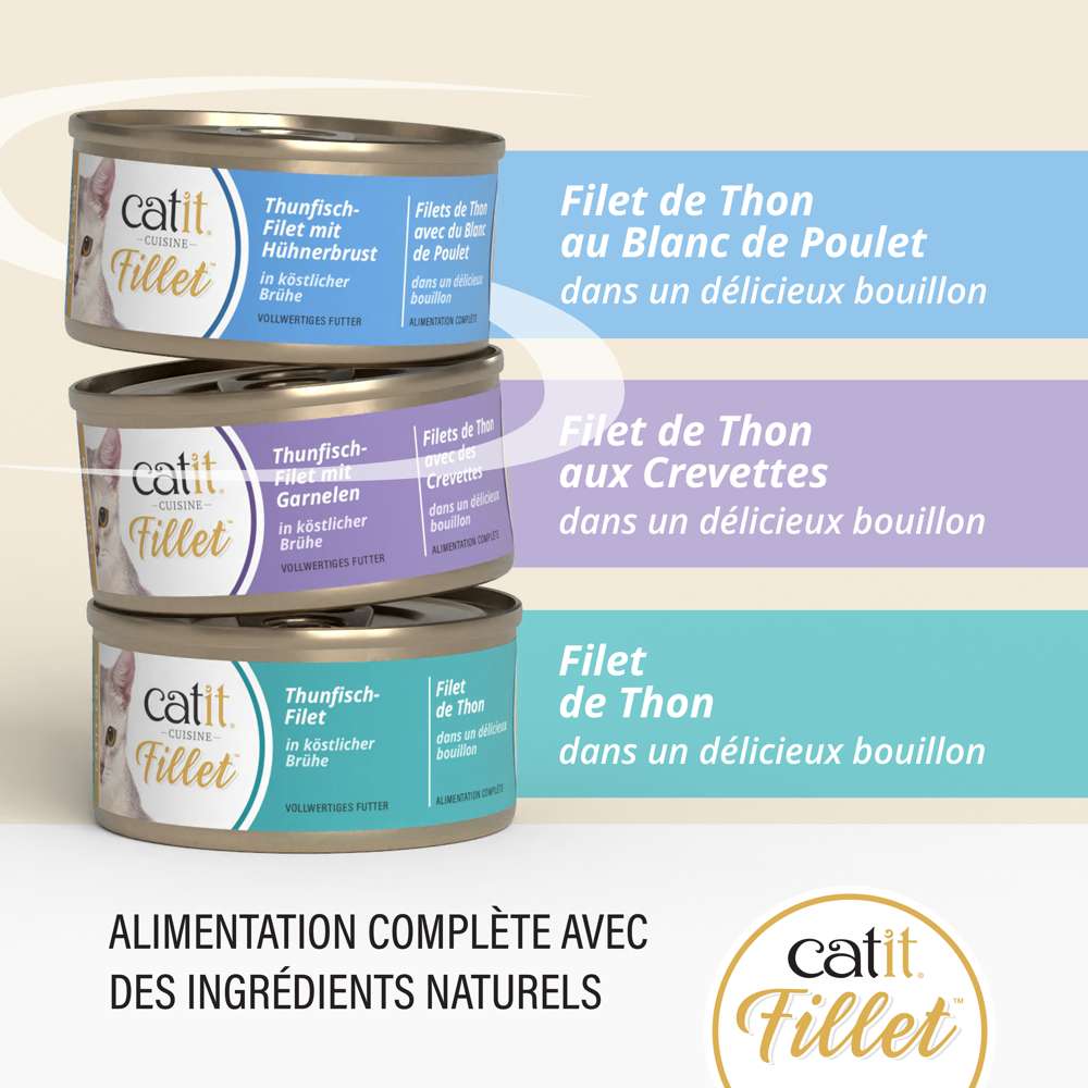 Multipack Filets pour chat - 12 x 75g - Catit Cuisine