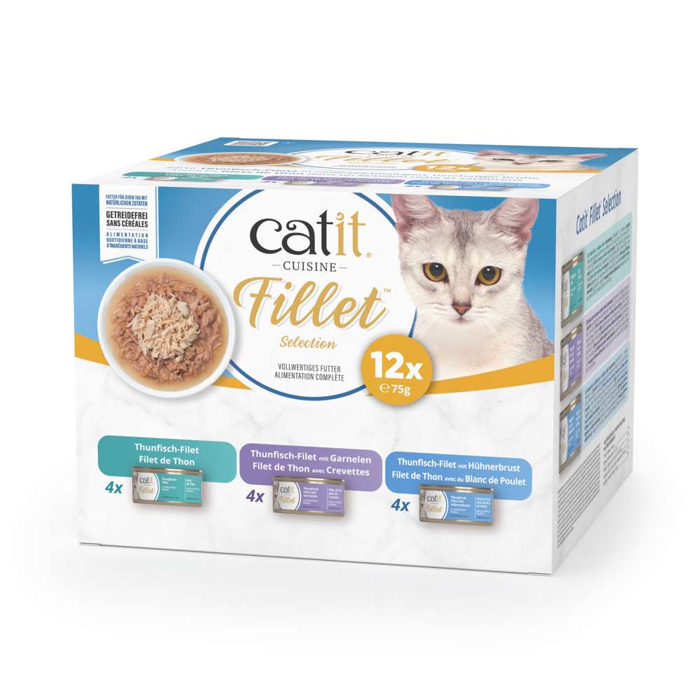 Multipack Filets pour chat - 12 x 75g - Catit Cuisine