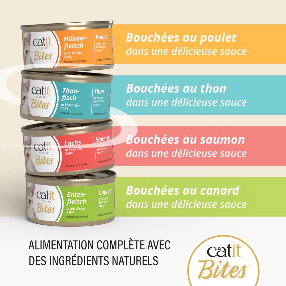 Multipack Bouchées pour chat - 12 x 75g - Catit Cuisine