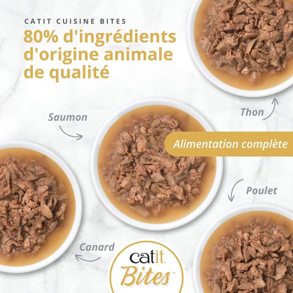 Multipack Bouchées pour chat - 12 x 75g - Catit Cuisine