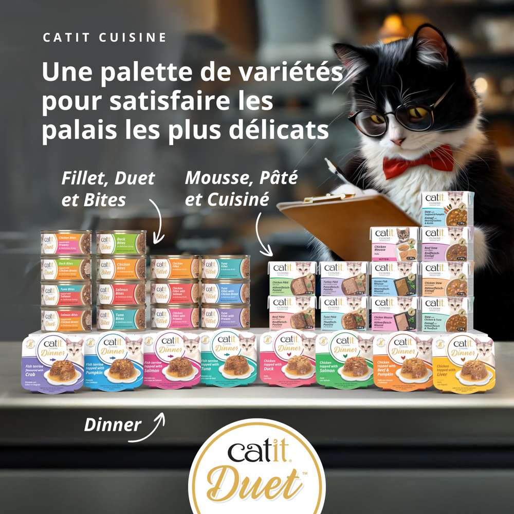 Bouchées avec garniture pour chat - 75g - Catit Cuisine