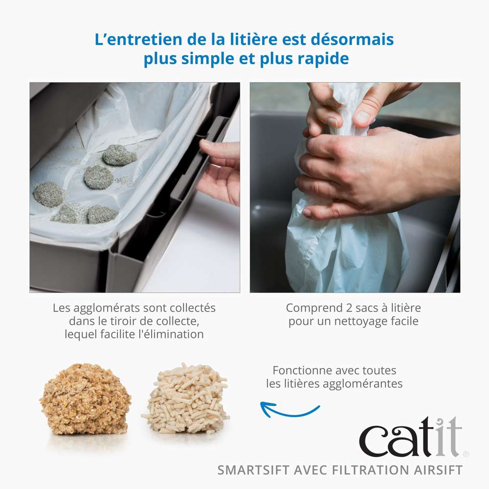 Bac à litière pour chat Smartsift - Catit