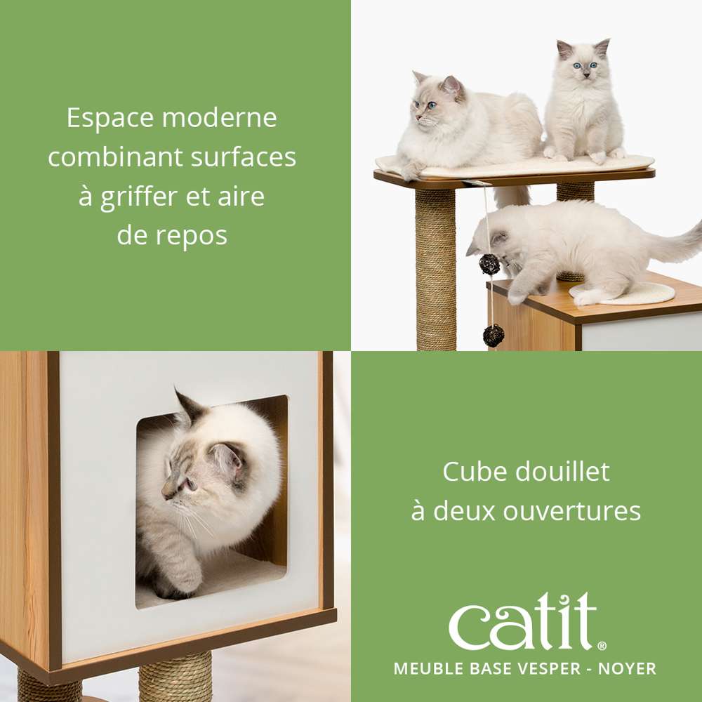 Arbre à chat Base - Noyer - Catit Vesper