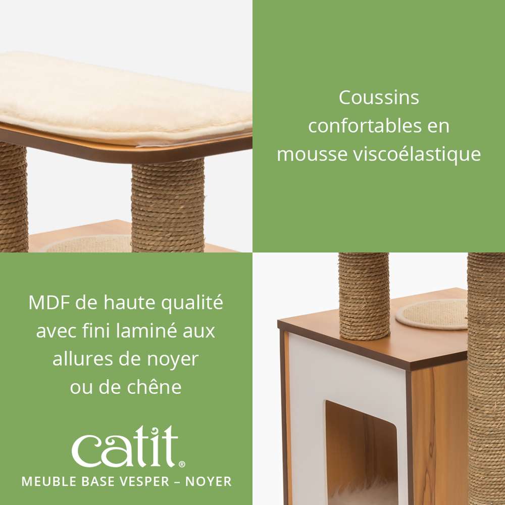Arbre à chat Base - Noyer - Catit Vesper