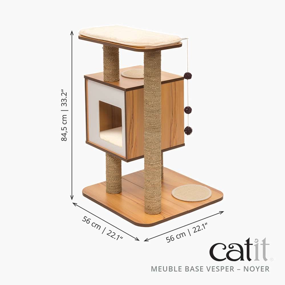 Arbre à chat Base - Noyer - Catit Vesper