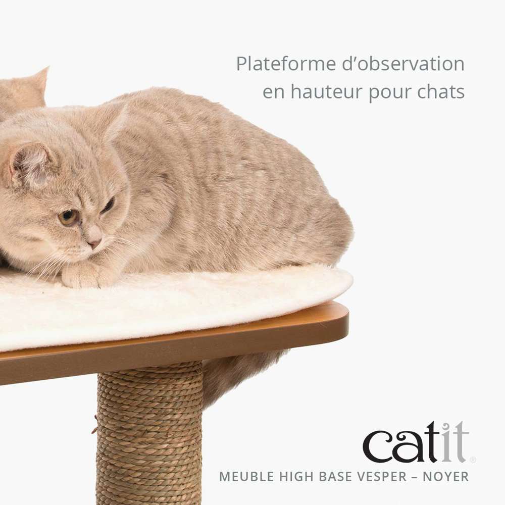 Arbre à chat High Base - Noyer - Catit Vesper