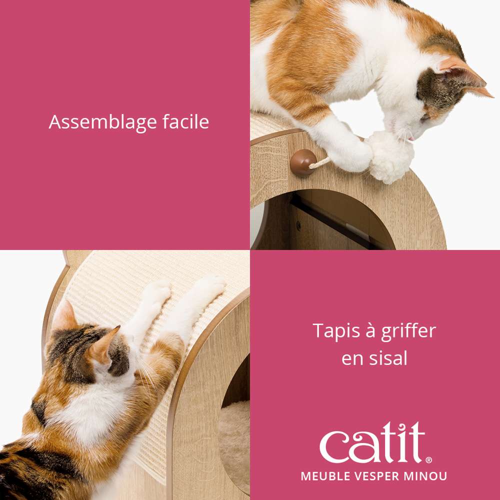 Meuble à griffer pour chat Minou - Catit Vesper