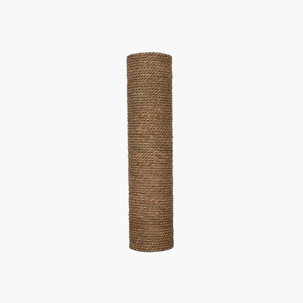 Poteau à griffer recouverte de sisal en fibres naturelles de couleur beige, conçue comme pièce de remplacement pour arbre à chat.