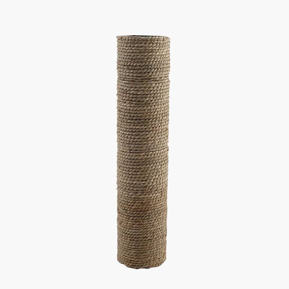 Poteau à griffer recouverte de sisal en fibres naturelles de couleur beige, conçue comme pièce de remplacement pour arbre à chat.