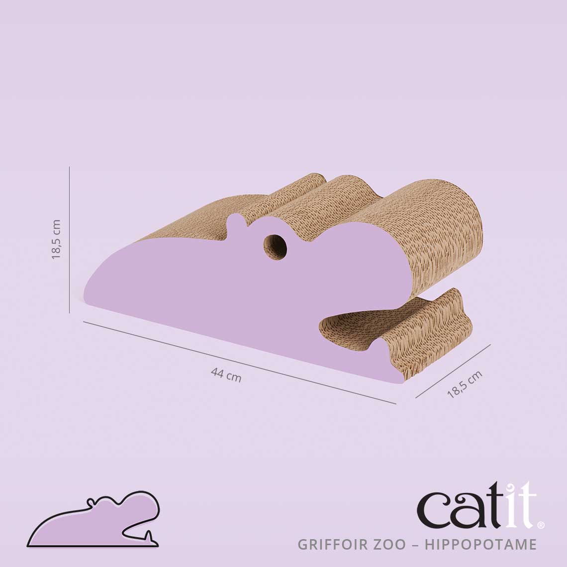 Griffoir pour chat Hippopotame - Catit Zoo