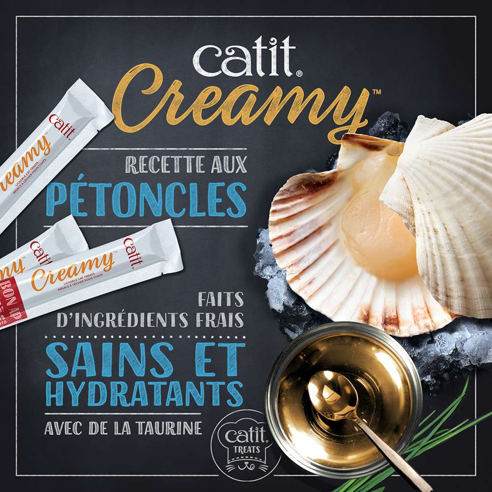 Friandises à lécher pour chat - Paquet de 50 - Catit Creamy