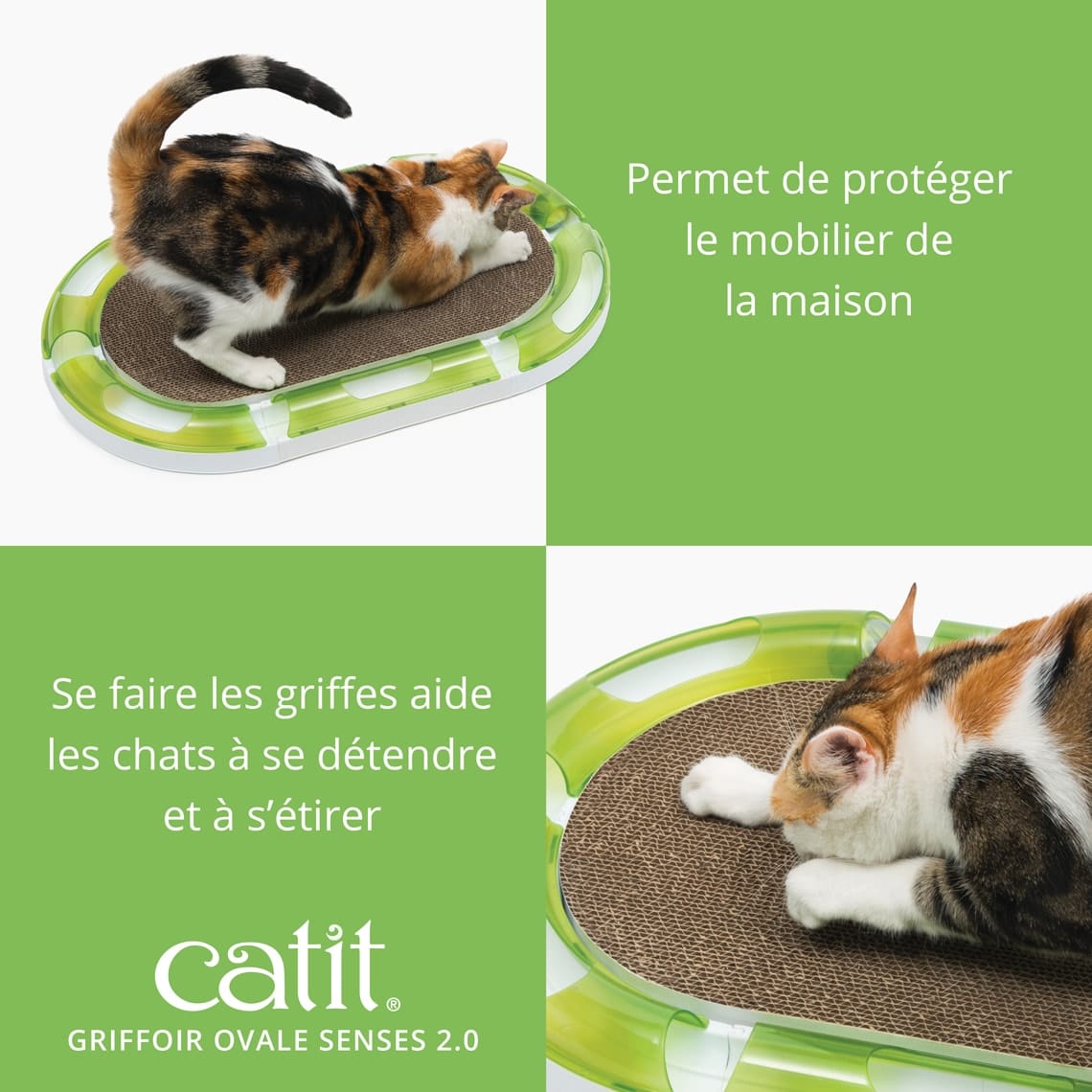 Griffoir ovale pour chat - Catit Senses