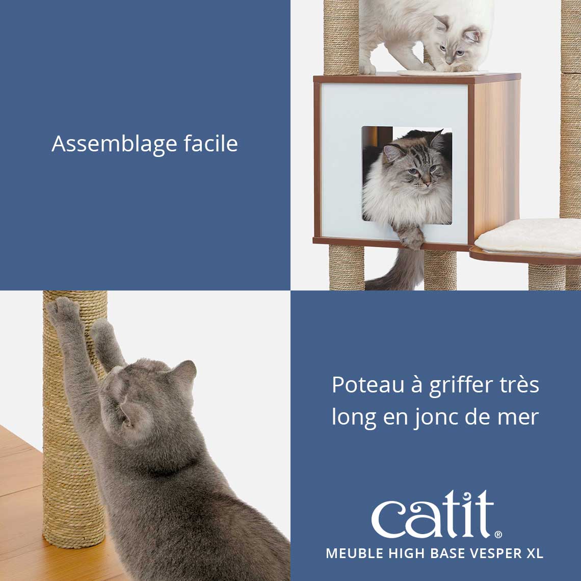 Arbre à chat High Base XL - Catit Vesper