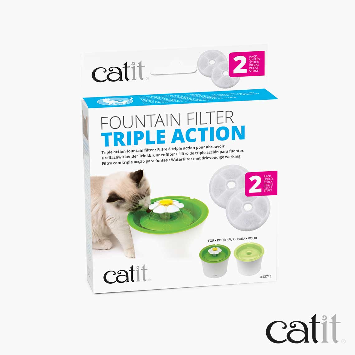 Filtres à triple action Catit ─ paquet de 2