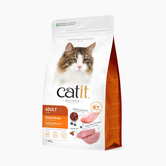 Croquettes chat adulte Volaille - Catit Recipes - 400 g
