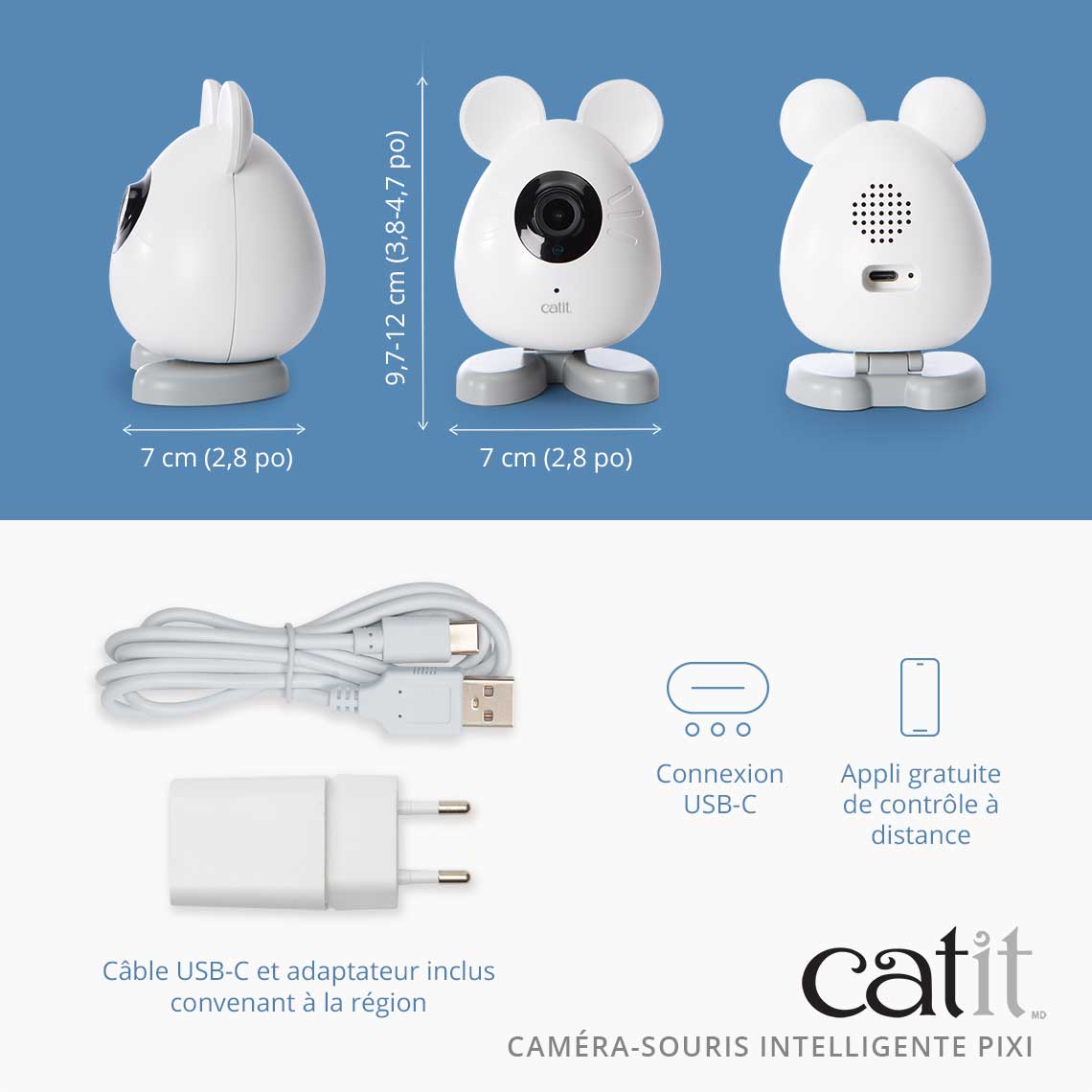 Caméra pour chat connectée - Catit Pixi Smart